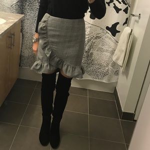 Tory Burch Laila Over the Knee Suede Boot in Black